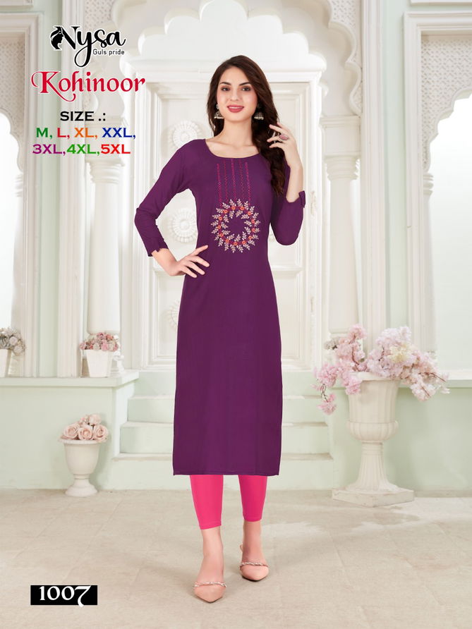 Nysa Kohinoor Ethnic Wear Wholesale Kurti Collection